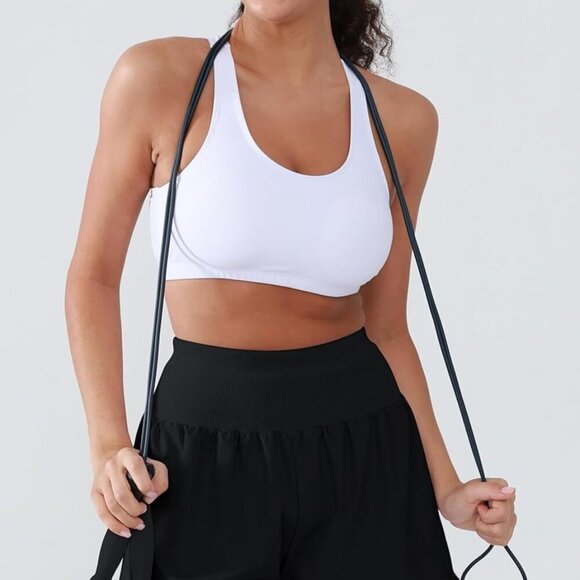 Black Women's High Waist Workout Shorts with Quick-Dry 4-Way Stretch Fabric for - Picture 7 of 7